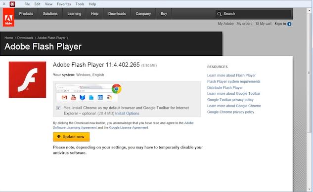 Cara Mengaktifkan Adobe Flash Player