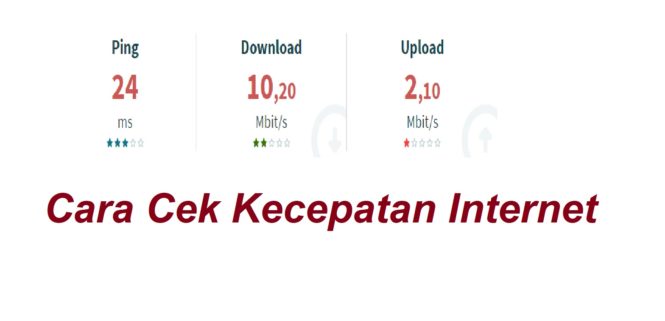 cara cek kecepatan internet mudah