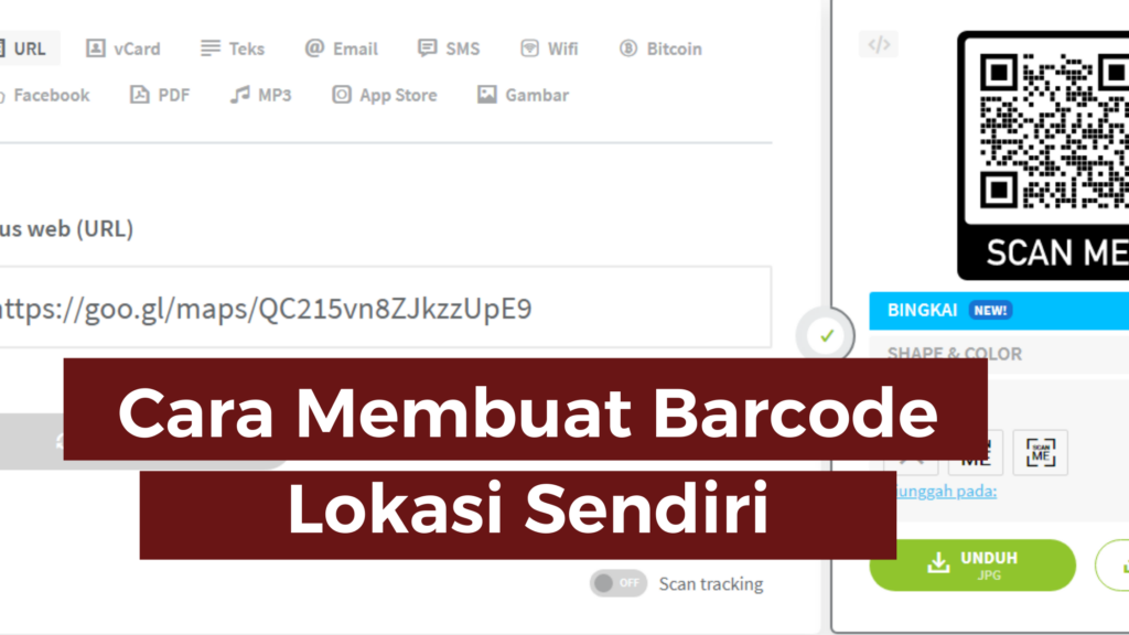 Cara Membuat Barcode Lokasi Sendiri Simaktekno